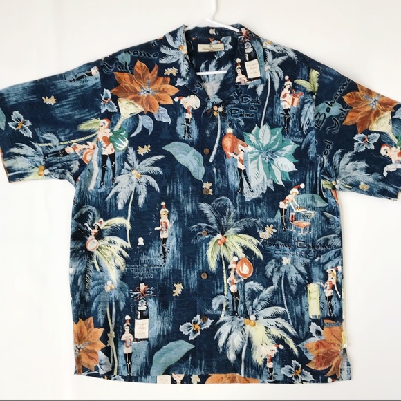 Tommy Bahama Other - Tommy Bahama Cool Yule Hawaiian Christmas Shirt M